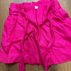 Mango Linen shorts Sz L